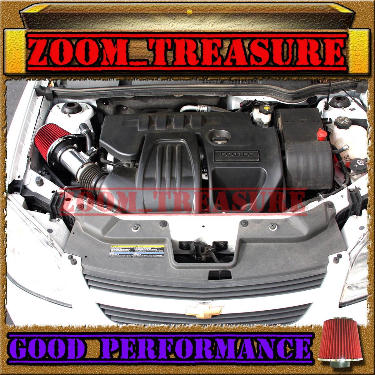 RED 20062010/06 07 08 09 10 PONTIAC G6 G 6 2.4 2.4L I4 AIR INTAKE KIT