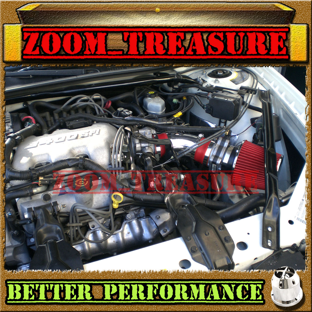RED 97-05 PONTIAC GRAND AM//ALERO//MALIBU 3.1 3.1L//3.4 3.4L V6 AIR INTAKE TB