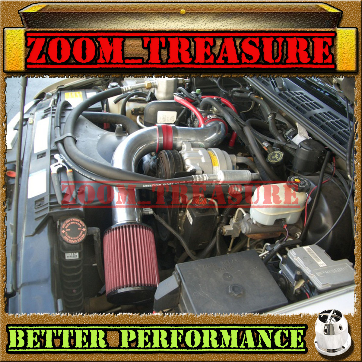 RED CHF 19982003 CHEVY S10 ZR2/XTREME/HOMBRE/SONOMA 2.2L COLD AIR
