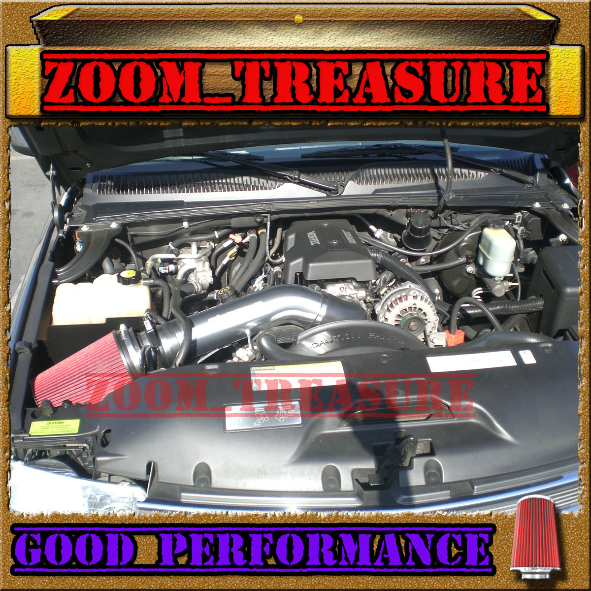 BLACK BLUE 99-07 SILVERADO//TAHOE//YUKON//AVALANCHE 1500 2500 3500 AIR INTAKE KIT