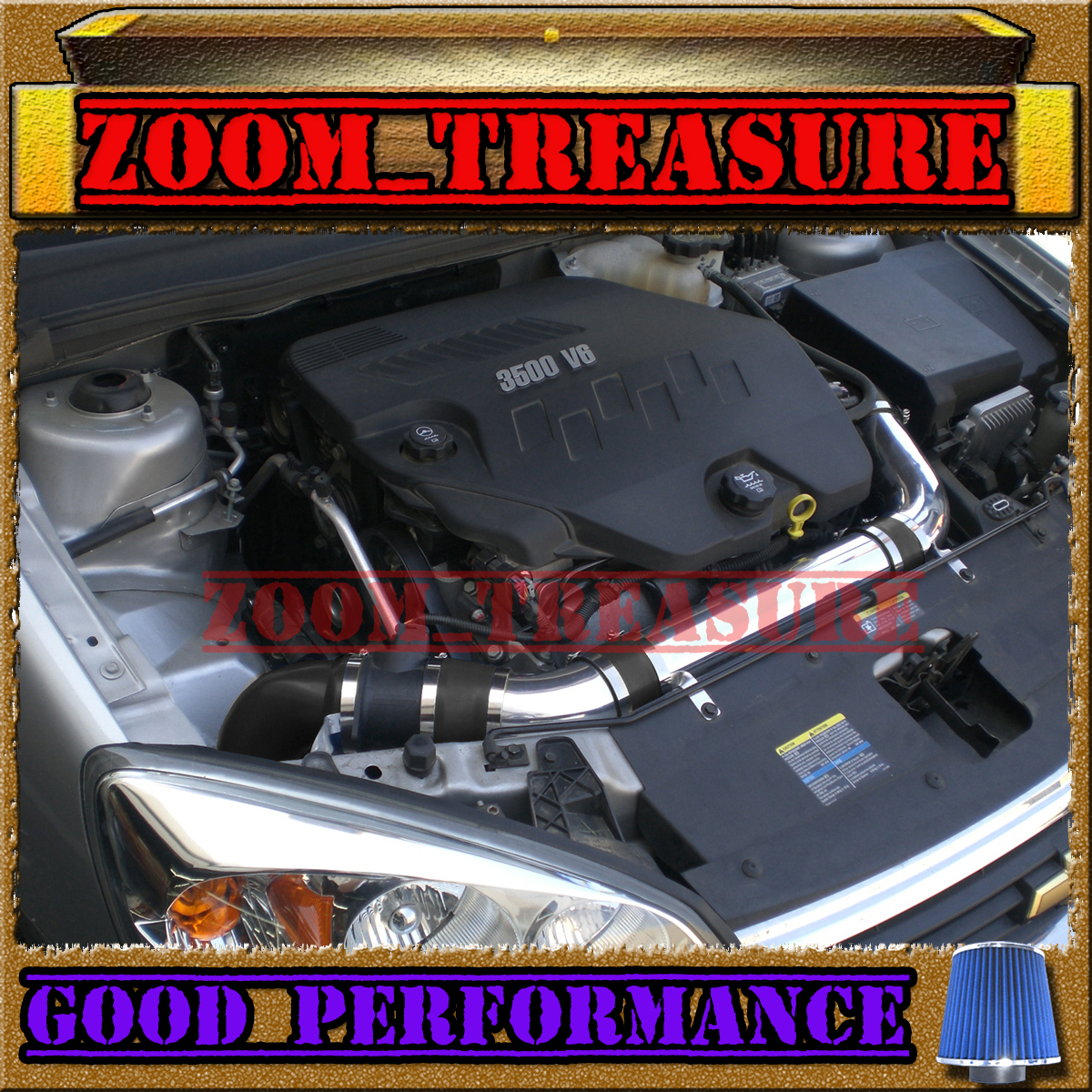 06 07 08 09 CHEVY MALIBU//PONTIAC G6 3.9 3.9L V6 FULL AIR INTAKE KIT B