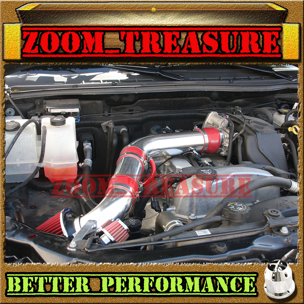 2007-2012 CHEVY COLORADO//CANYON//HUMMER H3 2.9L AIR INTAKE KIT Red