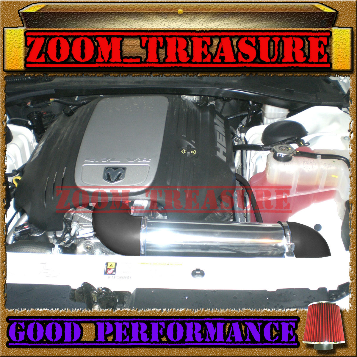Performance Cold Air Intake Kit With Filter Fit For 2009 2010 Dodge Ram 1500//2500 /& 2009 Dodge Ram 3500 2011 2012 2013 2014 Ram 1500//2500 /& 2011 Ram 3500 5.7L V8 Black
