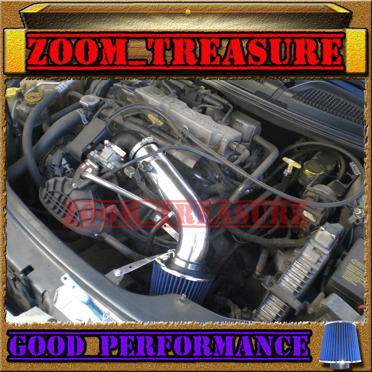 CF RED 01 02-06 DODGE STRATUS SE//ES//SXT//CHRYSLER SEBRING 2.4L DOHC AIR INTAKE
