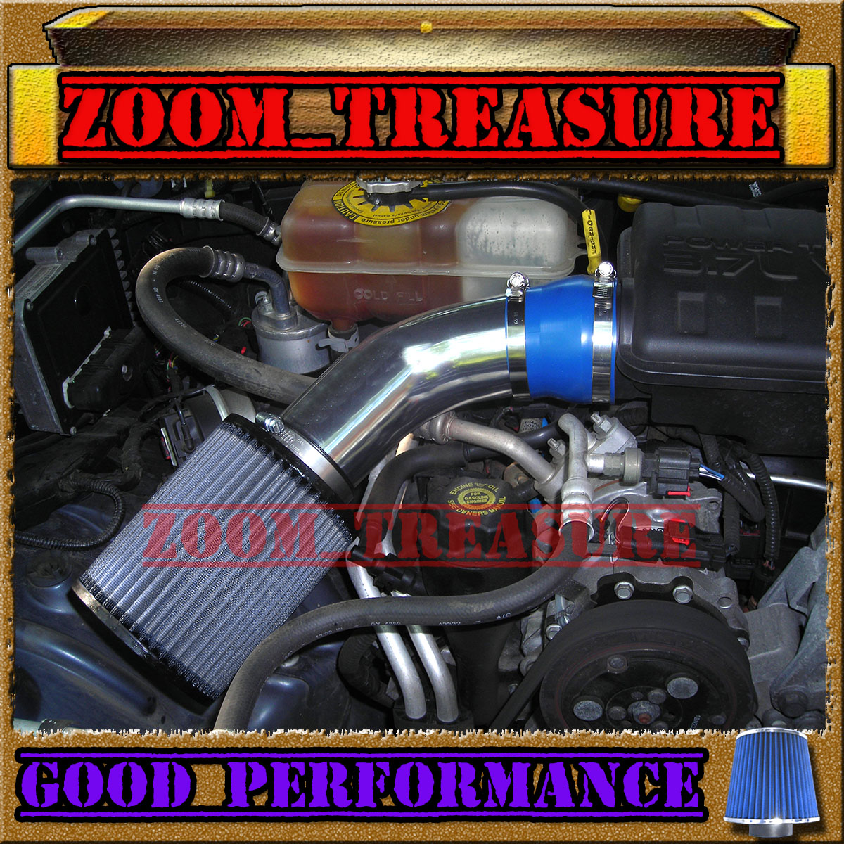 RED DUAL 2004-2012//04-12 JEEP LIBERTY 3.7L V6 TWIN AIR INTAKE KIT